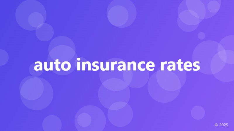 auto insurance rates