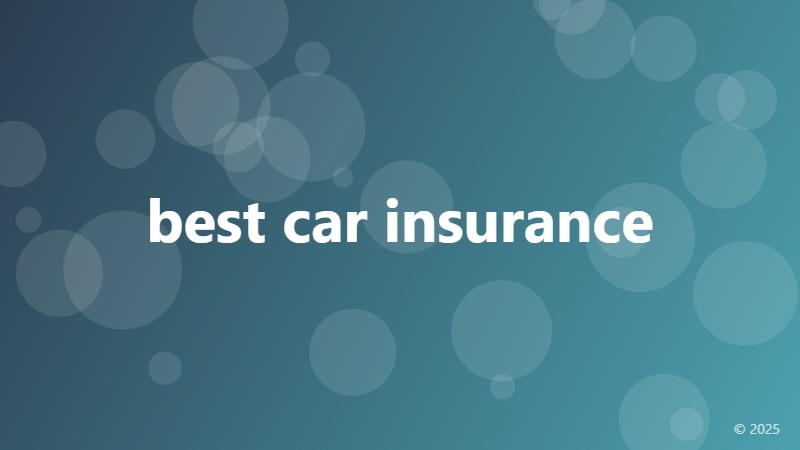best car insurance