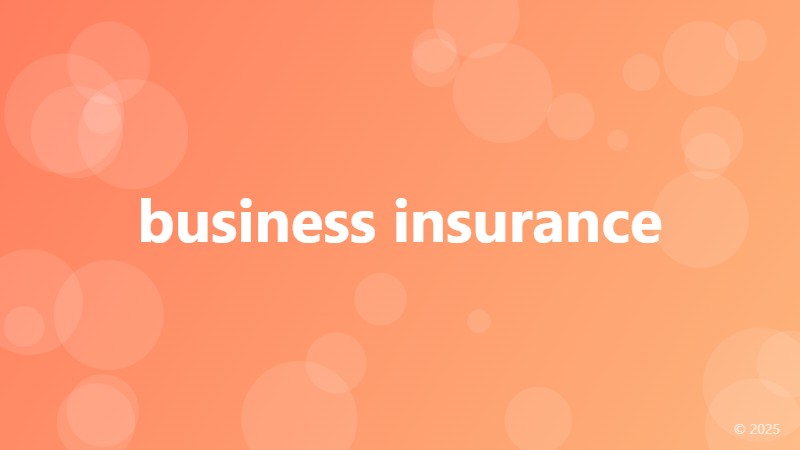 business insurance