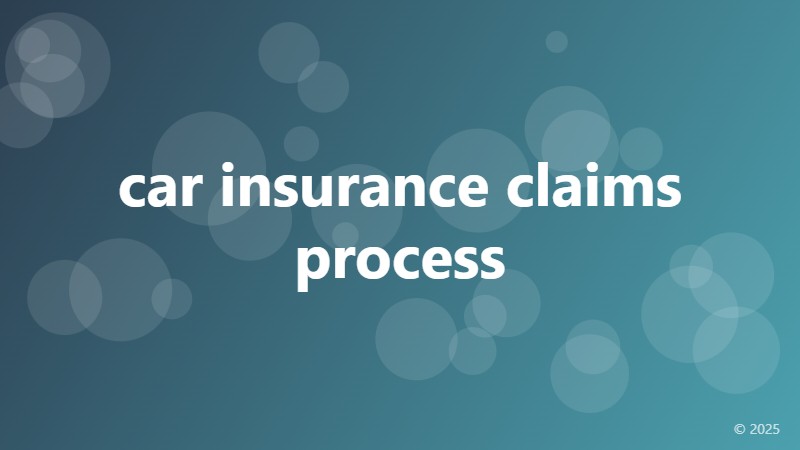 car insurance claims process