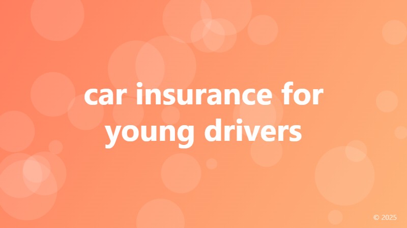 car insurance for young drivers