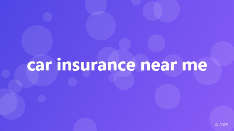 car insurance near me