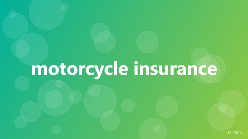 motorcycle insurance